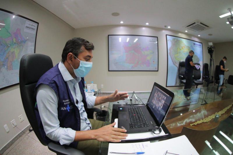 Governador Wilson Lima negocia a compra de 1 milhão de doses da Sputnik V, para ampliar vacinação contra a Covid-19