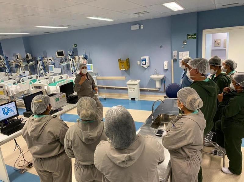 Profissionais do Hospital Delphina Aziz recebem treinamento sobre descarte correto de resíduos sólidos Profissionais do Hospital Delphina Aziz recebem treinamento sobre descarte correto de resíduos sólidos