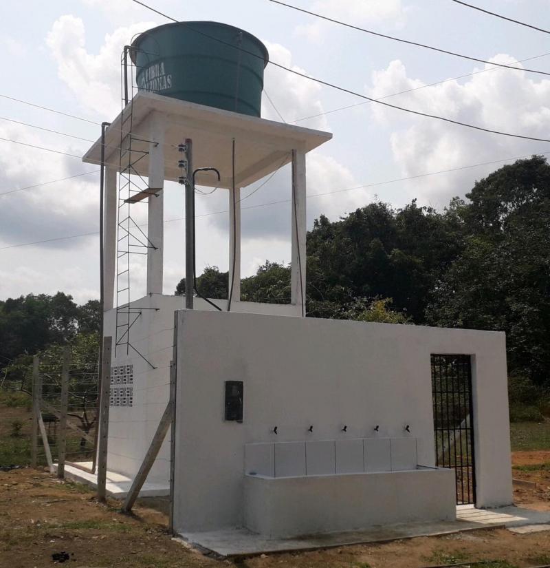 Obras do novo sistema de abastecimento de água em Beruri alcançam o percentual de 68% de execução