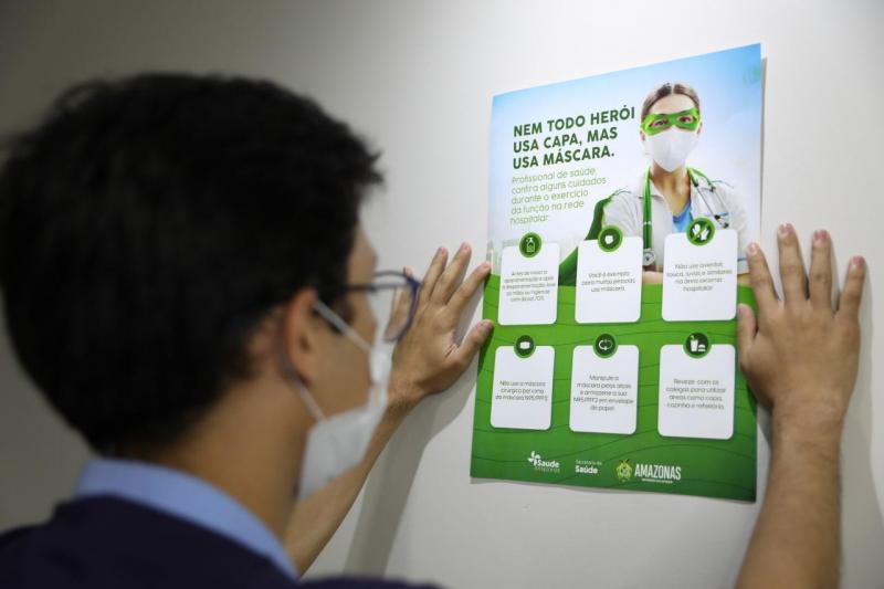 SES-AM divulga campanha de sensibilização para uso de EPIs entre profissionais de saúde