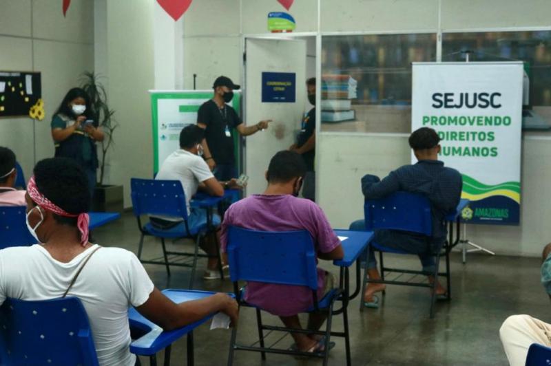 Sejusc realiza cadastro de acolhidos do Abrigo Emergencial Temporário no CadÚnico