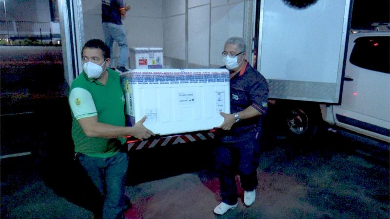 Amazonas recebe mais 14.700 doses de vacina contra a Covid-19