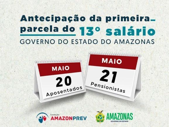 Antecipação do 13º de aposentados e pensionistas vai injetar mais de R$ 54 milhões  na economia, informa Amazonprev