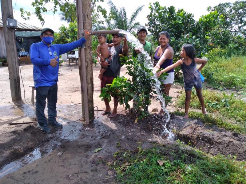 Famílias do assentamento Nova Vida são beneficiadas com água potável Famílias do assentamento Nova Vida são beneficiadas com água potável