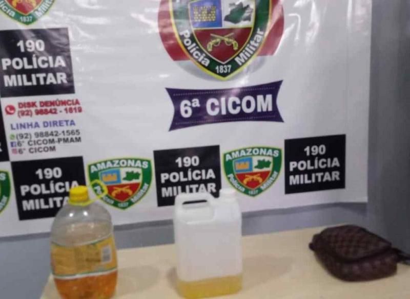 No bairro Cidade Nova, Polícia Militar apreende adolescente e detém três transportando líquidos inflamáveis