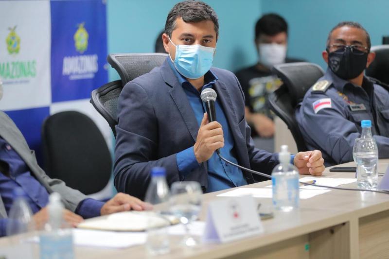 Wilson Lima destaca atuação de 12 mil agentes de segurança no restabelecimento da ordem em Manaus e no interior Wilson Lima destaca atuação de 12 mil agentes de segurança no restabelecimento da ordem em Manaus e no interior