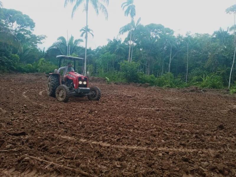 Governo do Amazonas dá continuidade a trabalhos de mecanização em Benjamin Constant
