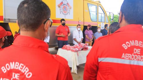 Bi Garcia anuncia melhorias na seção contra incêndio do aeroporto Júlio Belém