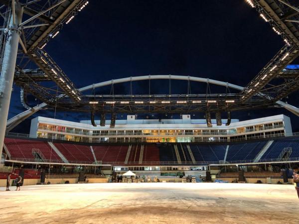 Em Parintins, Caprichoso e Garantido apresentam live direto da arena do Bumbódromo