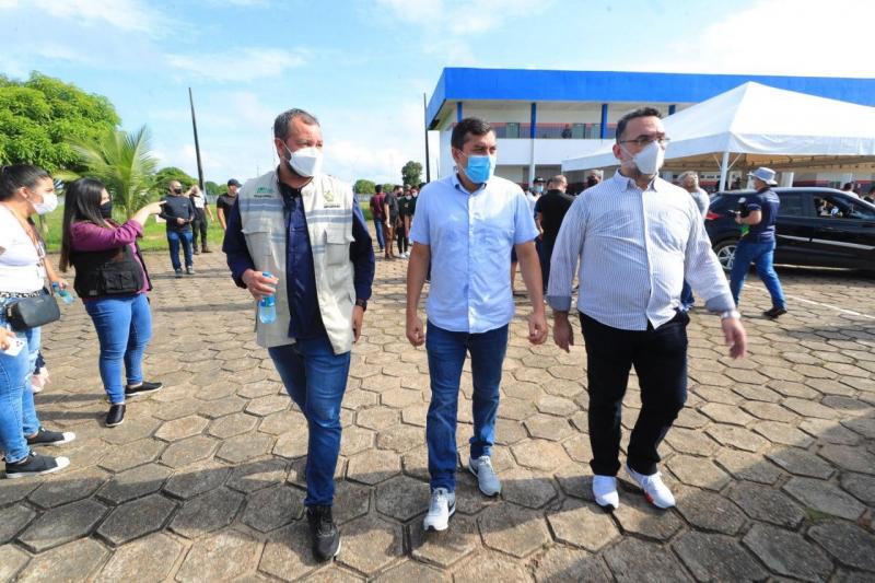 Em Manacapuru, Wilson Lima destaca trabalho para acelerar vacinação nos municípios