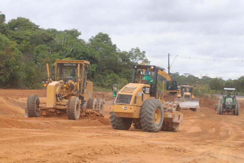 Governador Wilson Lima vistoria obras de ampliação do Anel Sul em Manaus