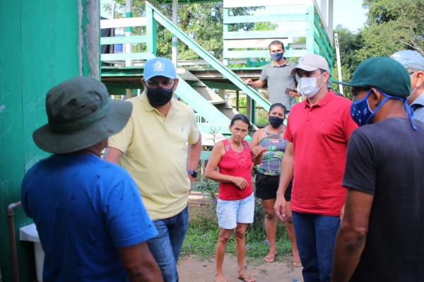 Prefeito Bi Garcia e Presidente Mateus Assayag vistoriam obras na Região do Aduacá