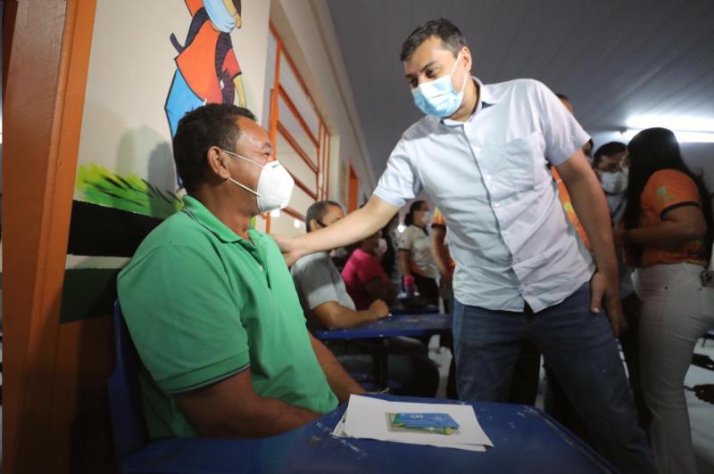 Em Rio Preto da Eva, Wilson Lima garante auxílio aos municípios na aceleração de vacinação contra Covid-19