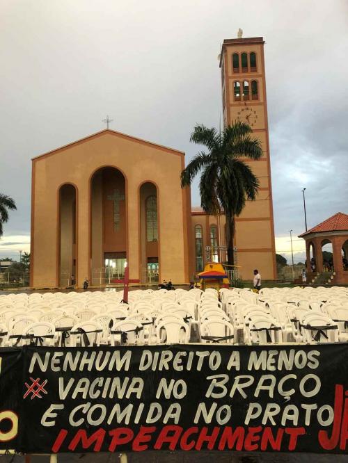 Em Parintins teve ato contra Bolsonaro e lembrança dos 524 mil mortos pela COVID-19  