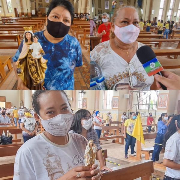 Milagre da Fé: Devotas agradecem a Nossa Senhora do Carmo após vitória contra a COVID-19  VEJA