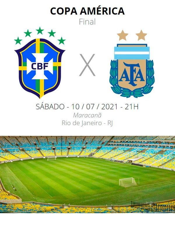 Brasil x Argentina: escalações, desfalques e arbitragem da final da Copa América