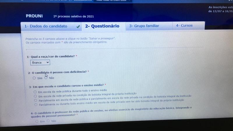 Inscrições para ProUni 2021/2 já estão abertas Inscrições para ProUni 2021/2 já estão abertas