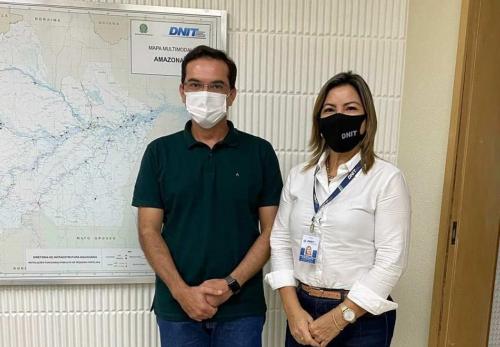 Mateus Assayag cobra na Superintendente Regional do DNIT em Manaus reabertura do Porto de Parintins
