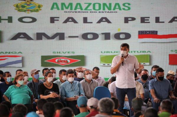 ‘É a pavimentação de um caminho para o desenvolvimento’, diz Wilson Lima sobre modernização da AM-010   