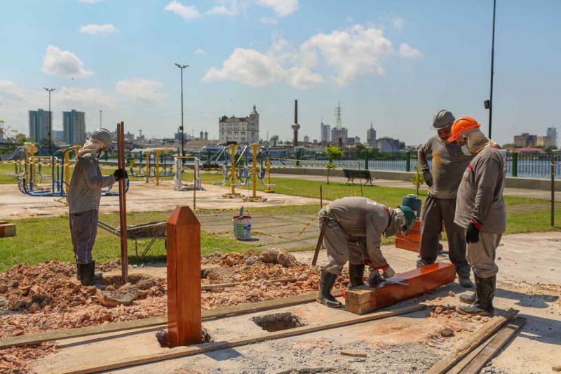 Governo do Estado avança na revitalização do Parque Rio Negro