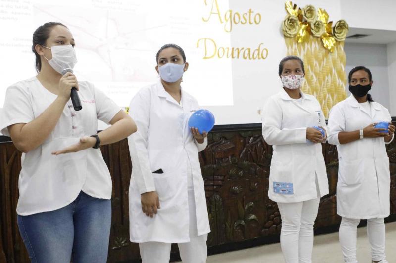Agosto Dourado: Policlínica Codajás realiza programação temática sobre importância do aleitamento materno