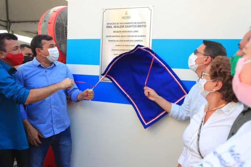 Wilson Lima inaugura a maior Estação de Tratamento de Esgoto do Norte do país, que vai atender 192 mil pessoas