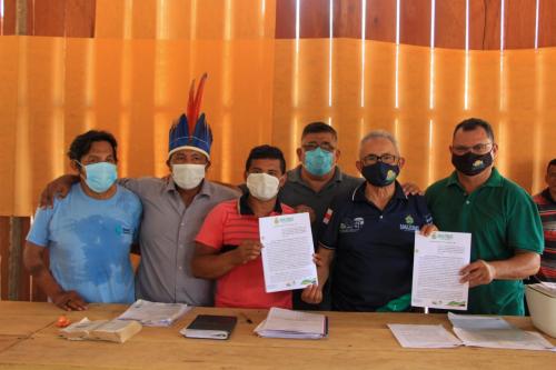 Idam firma parceria com conselho Indígena para fortalecer agricultura familiar no Baixo Amazonas