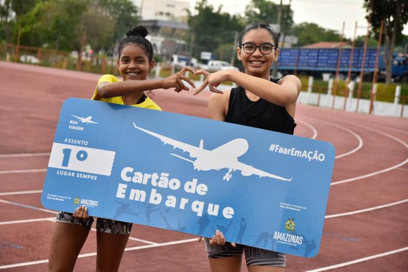 Com apoio do Governo do Amazonas, corredoras Ana e Maria representam estado no Brasileiro de Atletismo Sub-16
