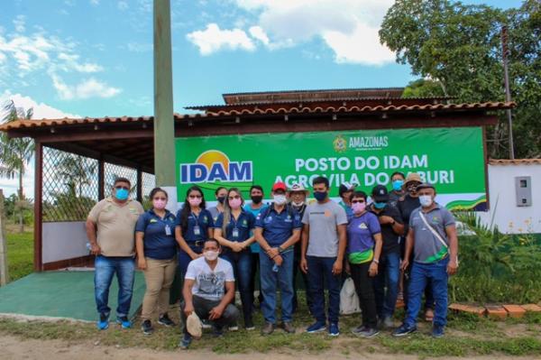 Governo do Amazonas instala unidade do Idam na Agrovila de Caburi Governo do Amazonas instala unidade do Idam na Agrovila de Caburi