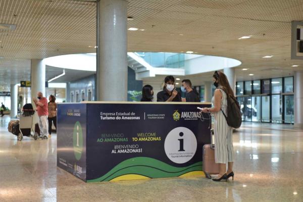 Amazonastur reativa Centro de Atendimento ao Turista (CAT) no aeroporto de Manaus