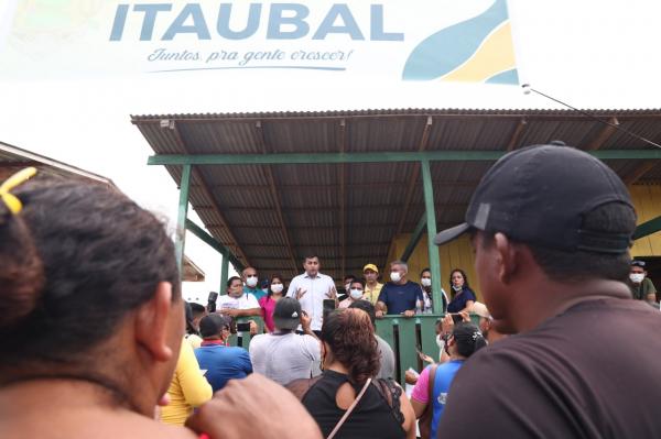 Wilson Lima inaugura porto flutuante na comunidade de Itaubal, em Itacoatiara