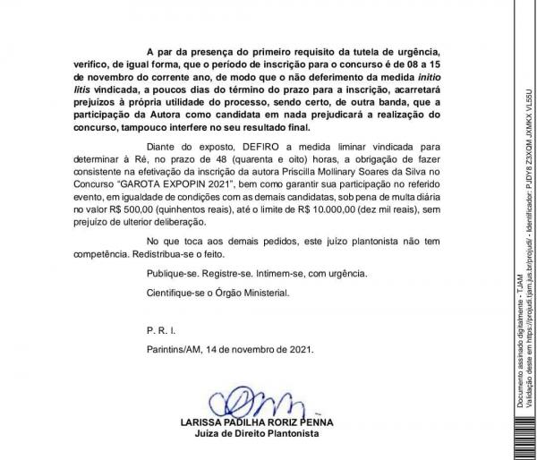 Trans Priscilla Mollinary ganha na justiça o direito de ser inscrita no concurso Garota Expopin 2021 Trans Priscilla Mollinary ganha na justiça o direito de ser inscrita no concurso Garota Expopin 2021