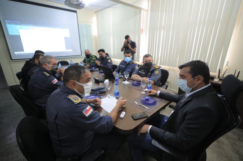 Em reunião com cúpula da PMAM, Wilson Lima destaca que concurso público vai corrigir déficit antigo da tropa Em reunião com cúpula da PMAM, Wilson Lima destaca que concurso público vai corrigir déficit antigo da tropa