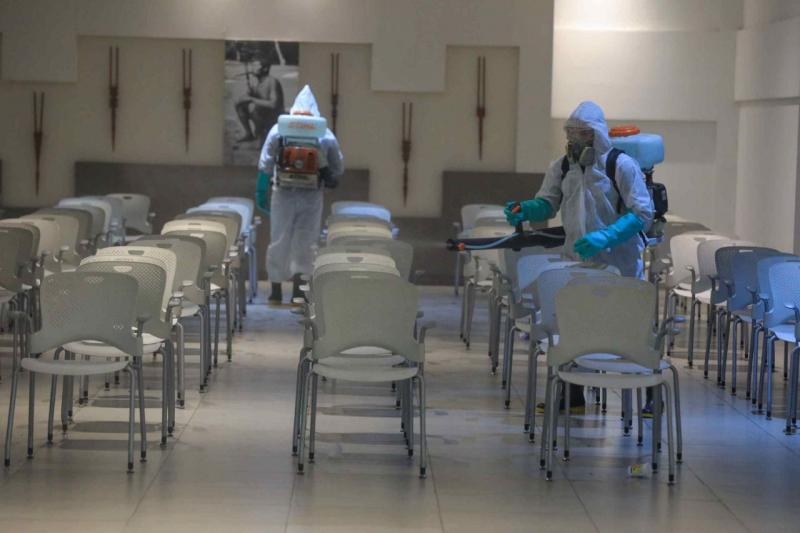Governo do Amazonas realiza sanitização no novo Centro de Testagem