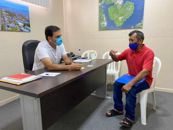 Durante recesso parlamentar, Presidente Mateus Assayag cumpre atendimento à população
