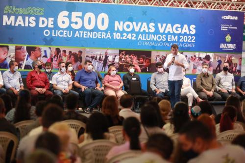 Wilson Lima anuncia 6,5 mil novas vagas para o Liceu Claudio Santoro e a criação de mais 20 salas de cultura no interior