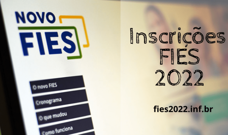 Fies 2022: inscrição começou e vai até sexta (11); veja como fazer