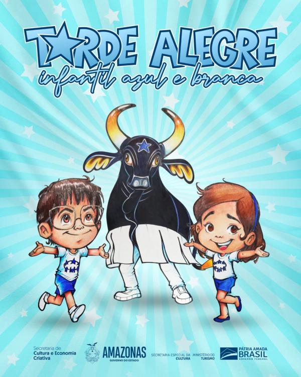 Tarde alegre infantil do Boi Caprichoso começa no dia 8 de maio