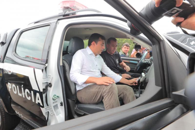 Governador Wilson Lima entrega mais 61 viaturas às Polícias Civil e Militar para reforçar a segurança em Manaus