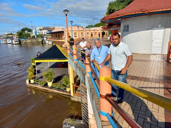 Orla de Parintins recebe fiscalização da Prefeitira Municipal e Governo do Amazonas