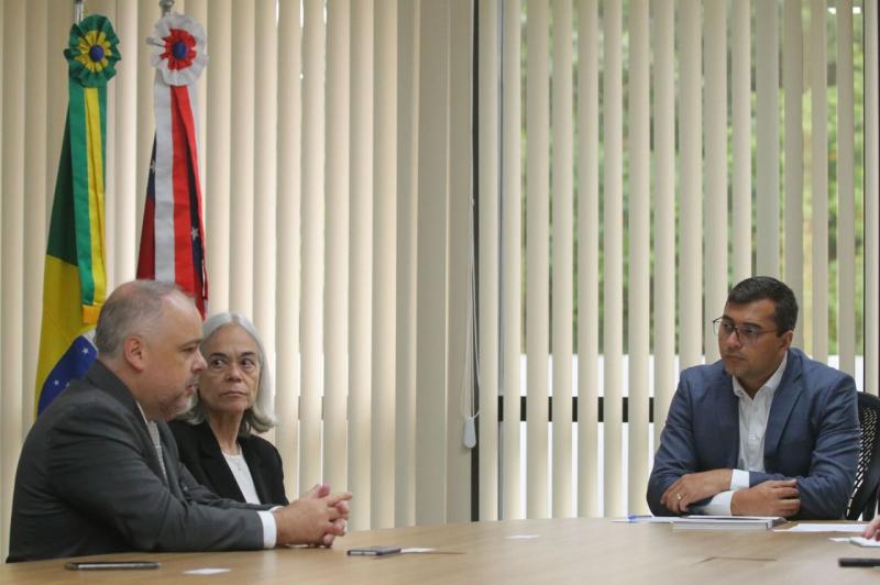 Wilson Lima e ministra corregedora nacional de Justiça debatem sobre sistema prisional