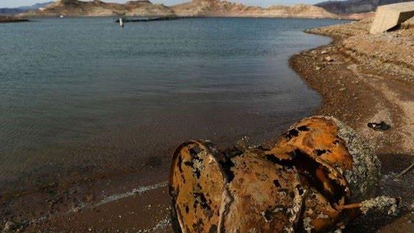 Seca revela restos humanos em maior reservatório dos EUA