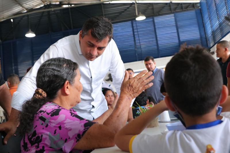 Governador Wilson Lima entrega cozinha popular Prato Cheio no Rio Piorini revitalizada