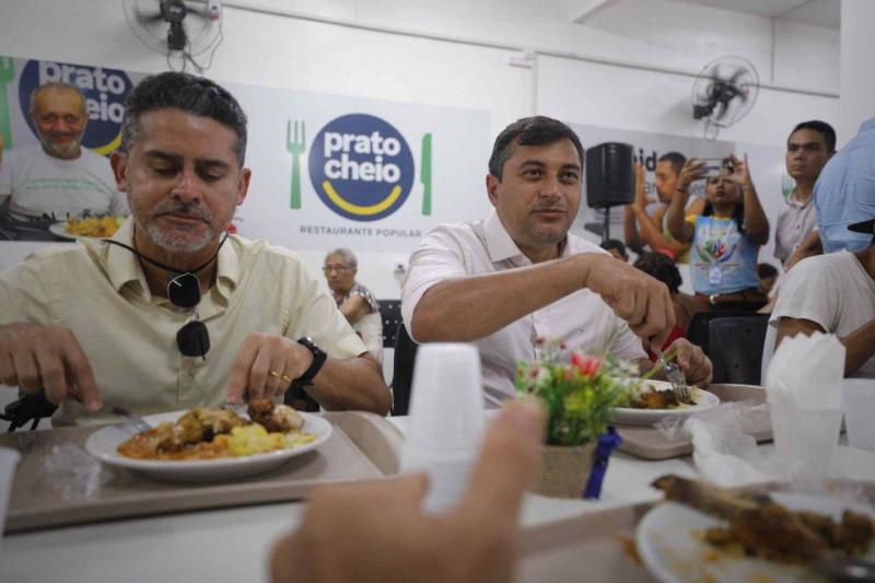 Governador Wilson Lima inaugura restaurante popular Prato Cheio no Riacho Doce, na zona norte de Manaus