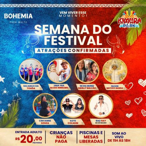 Kimura Park faz semana Vem Viver esse Momento na Festa de Caprichoso e Garantido