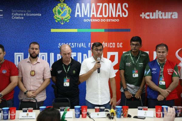 Na abertura do 55° Festival de Parintins, Wilson Lima destaca estrutura do Governo do Estado para o retorno da festa