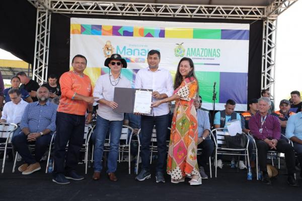 Wilson Lima e David Almeida assinam convênio de R$ 10,2 milhões para manutenção de 31 parques e praças construídos pelo Prosamin