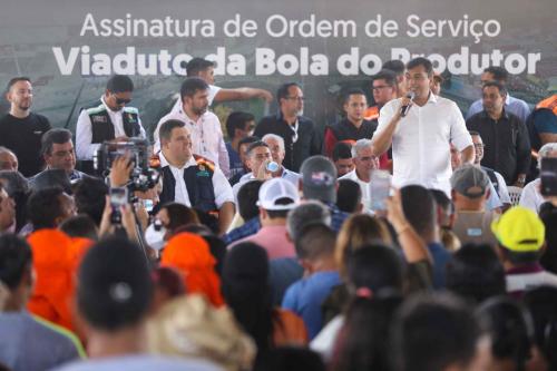 Wilson Lima e David Almeida anunciam construção de viaduto da Bola do Produtor e Parque Gigantes da Floresta