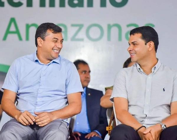 Ao lado do governador Wilson Lima, deputado Saullo Vianna recebe homenagem em Parintins