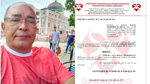 Capitão Ronan Negreiros da Silva é o novo 2º Diretor Financeiro do Garantido 